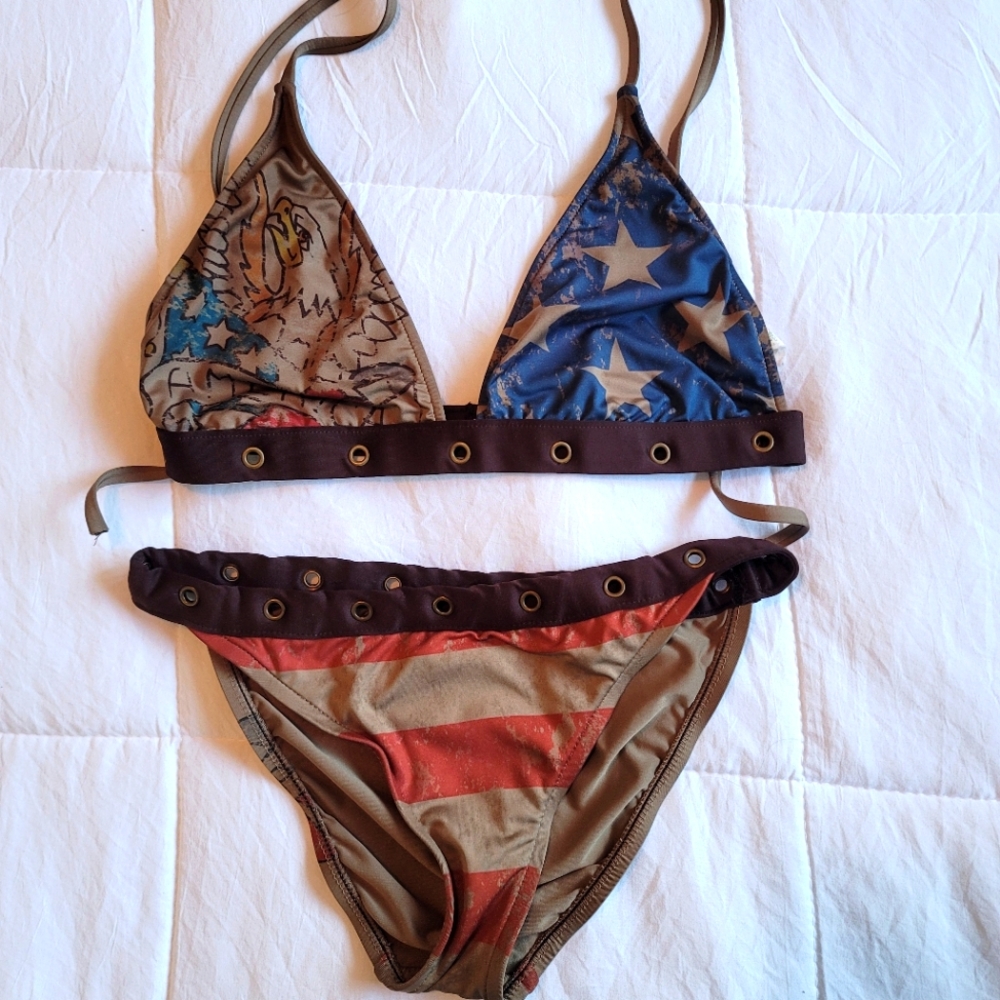 Lucky Brand Bikini- Patriotic